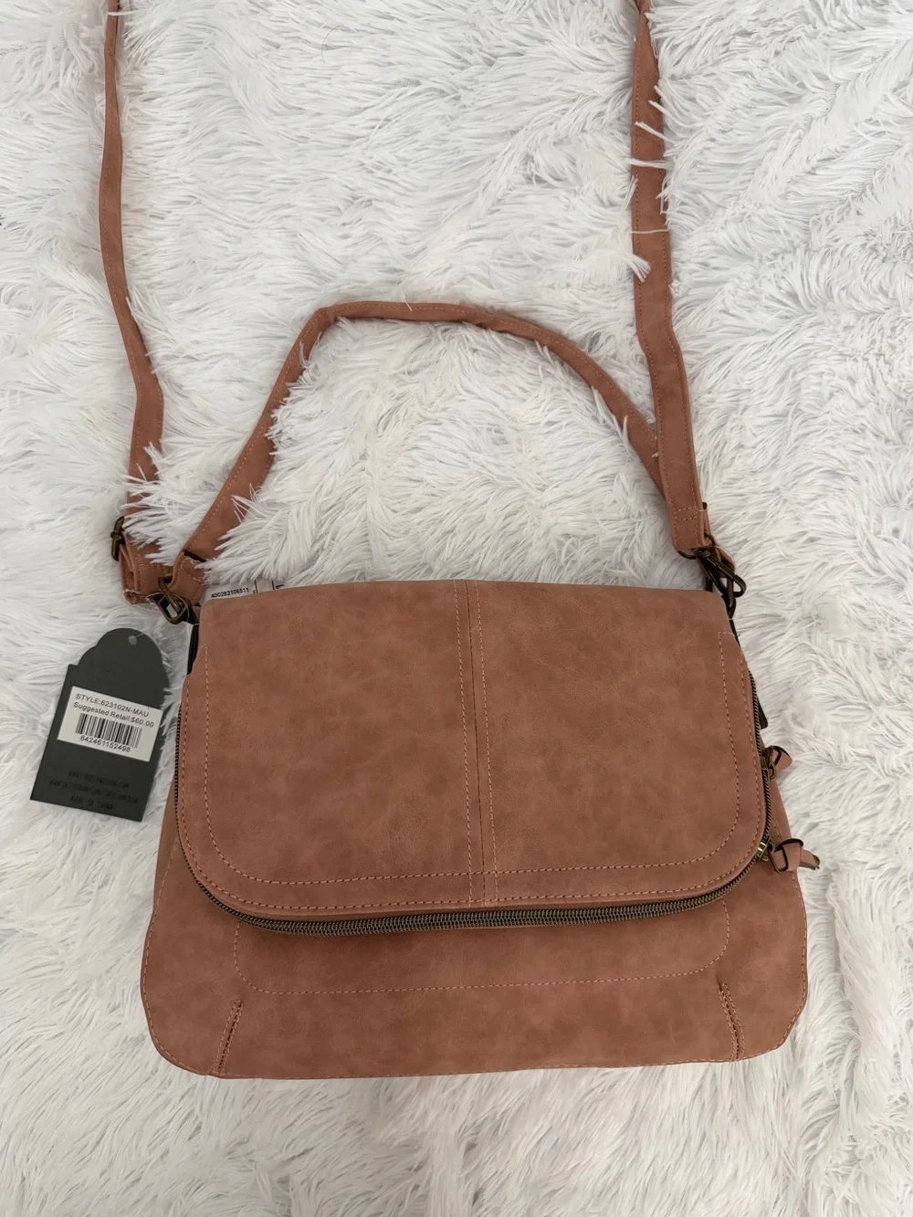 T-Shirt & Jeans Rosy brown Crossbody Flap Bag